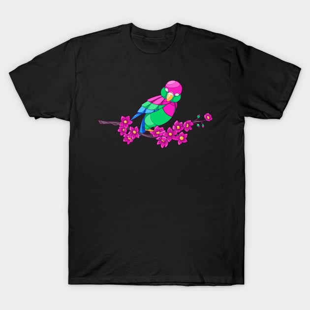 Pride Birds - Polysexual T-Shirt by wanderingkotka